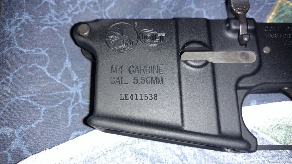 Colt lower markings (engraved serials vs. stamped)